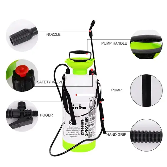 Bình xịt áp lực cầm tay dung tích 8 lít cho vườn