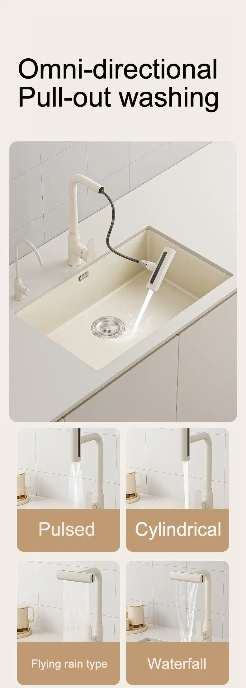 Bát chậu bếp thông minh làm từ thép không gỉ handmade với lớp hoàn thiện bóng cao và thiết kế chống chip, độ bền tốt hình ảnh 18-description