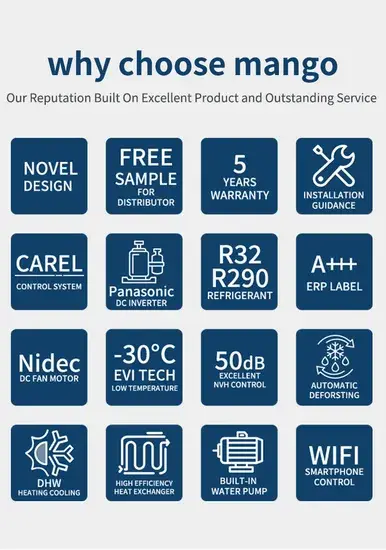 Bơm nhiệt ERP a+++ WiFi: Thiết bị sưởi, làm mát hiệu suất cao từ không khí