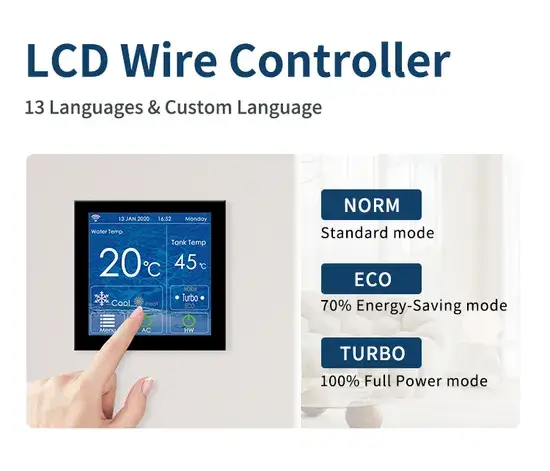Bơm nhiệt ERP a+++ WiFi: Thiết bị sưởi, làm mát hiệu suất cao từ không khí