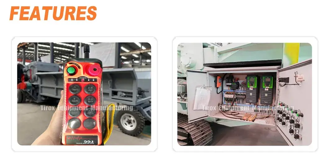 Máy nghiền gỗ động cơ diesel, công suất lớn, tiện lợi hình ảnh 17-description