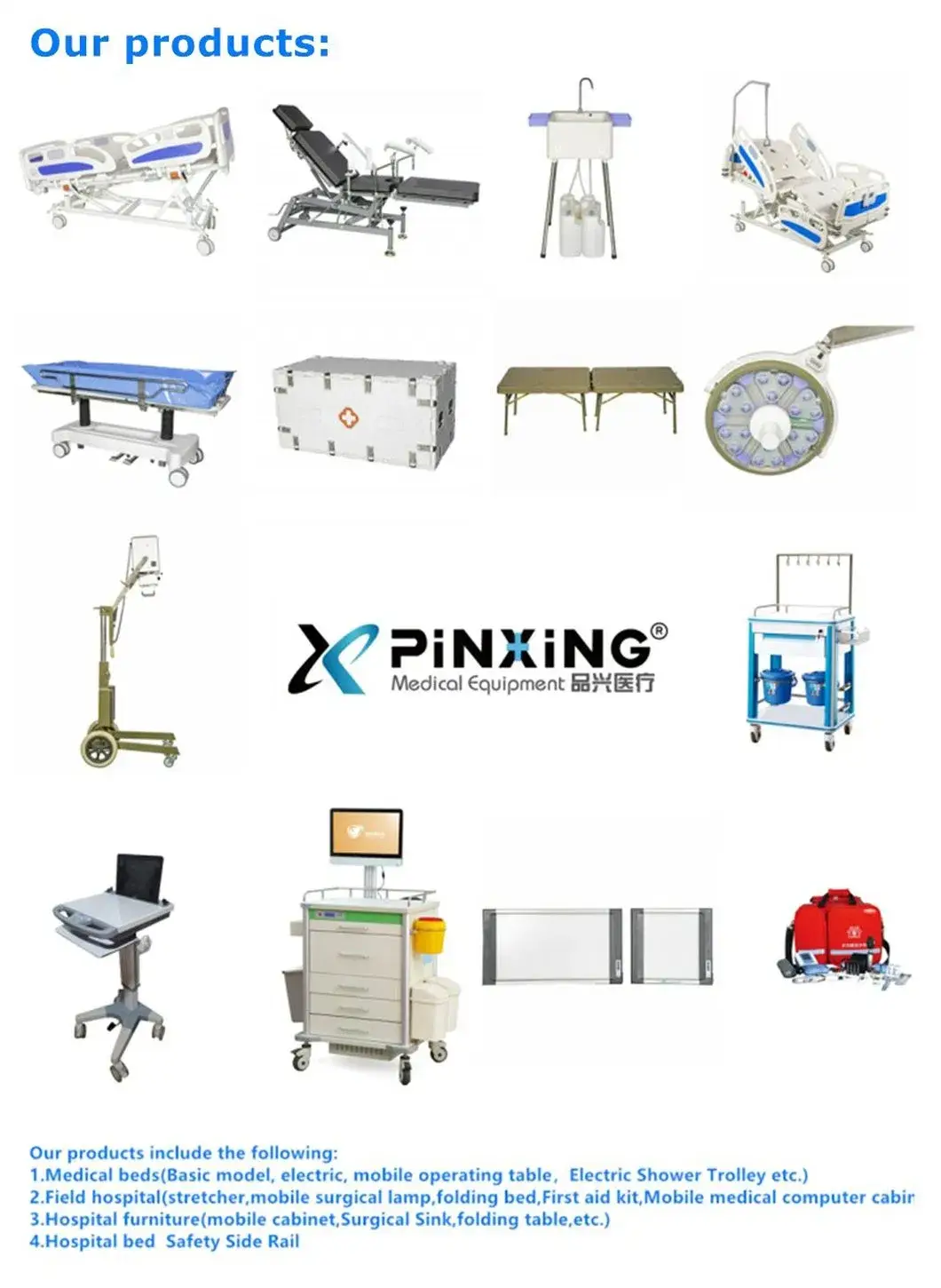 Bảng đầu giường bệnh viện có thể thay đổi chiều cao và gập lại, cung cấp điều khiển riêng, đáng chú ý hình ảnh 8-description
