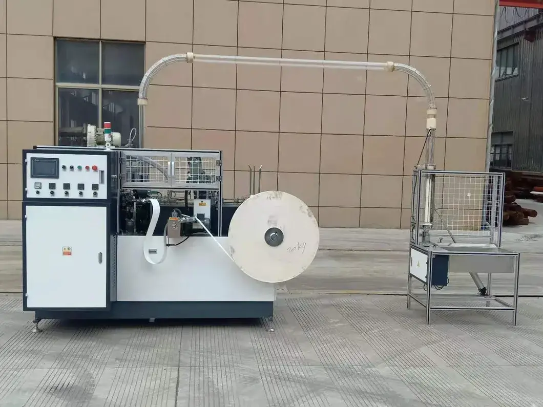 Máy làm cốc giấy turbotốc độ vừa phải, sản xuất cao suất cho đồ uống hình ảnh 12-description