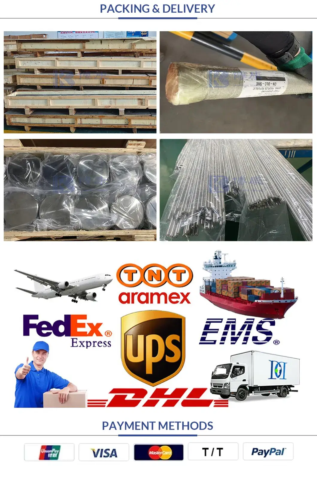 Sản phẩm titan chất lượng cao, đạt tiêu chuẩn CE cho phôi và thanh titan công nghiệp hình ảnh 31-description