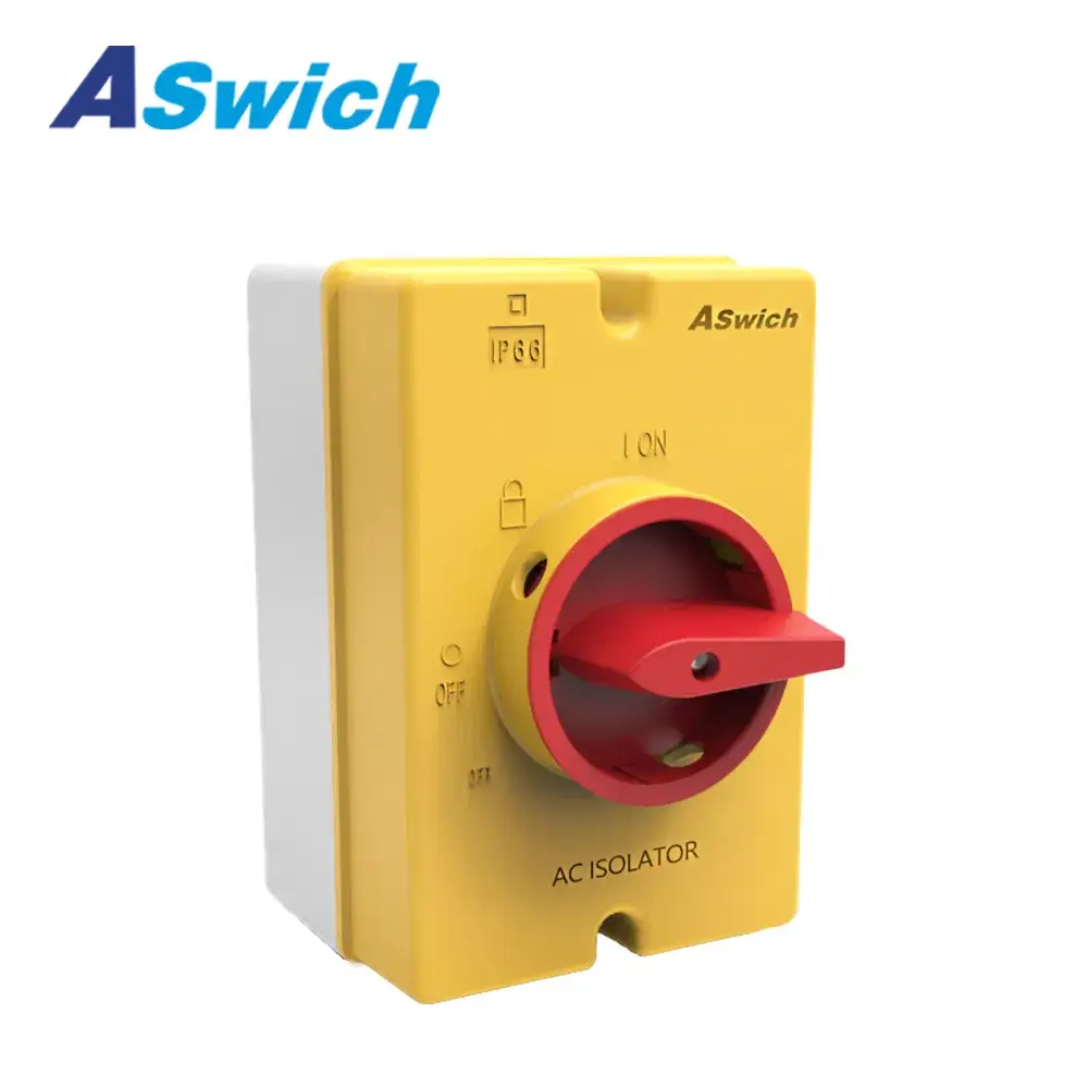 Công Tắc Xoay Chất Lượng Cao 1 Pha, 2 Pha 20A và 63A Chống Nước IP66 - Công Tắc Isolator AC Khóa