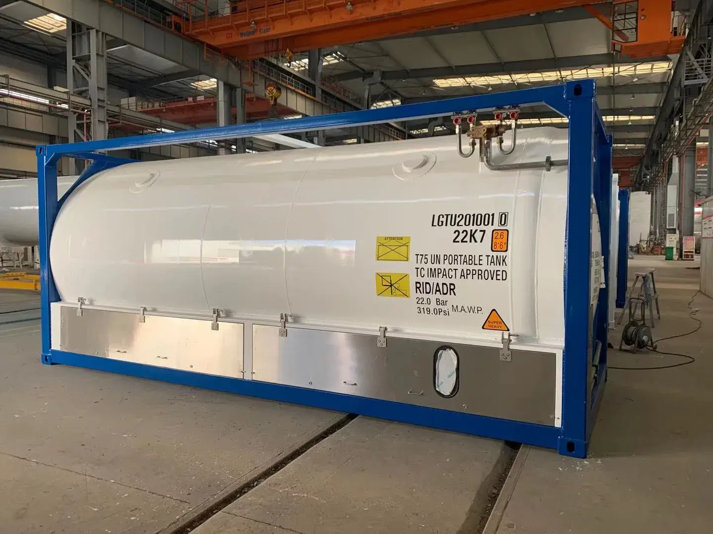 Bình ISO 20FT chứa LNG, LO2, LCO2, LAR, LN2 với tiêu chuẩn ASME cao cấp