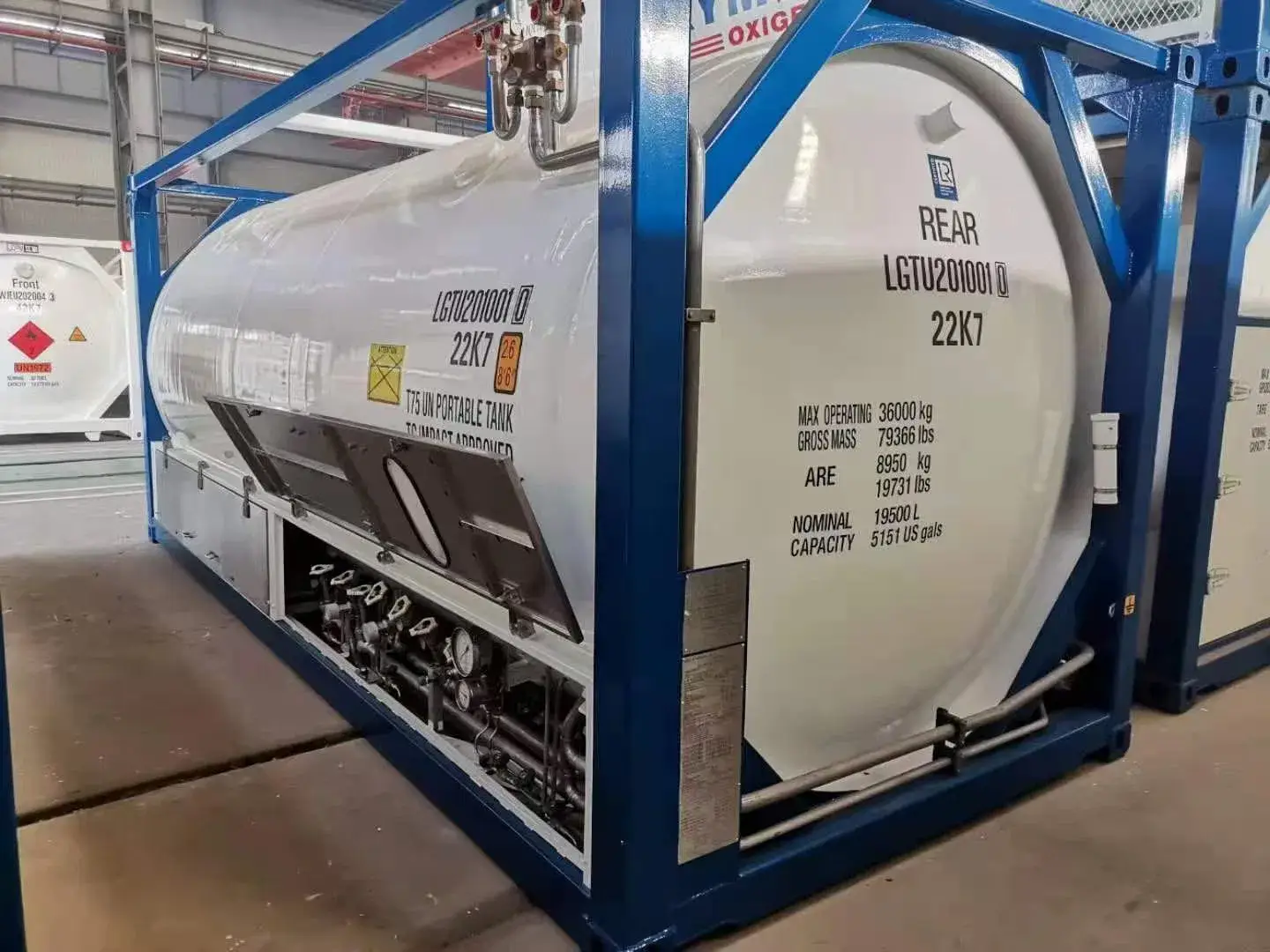 Bình ISO 20FT chứa LNG, LO2, LCO2, LAR, LN2 với tiêu chuẩn ASME cao cấp