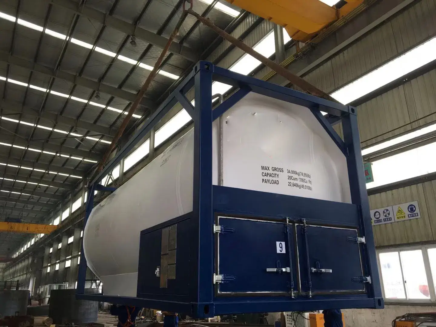 Bình ISO 20FT chứa LNG, LO2, LCO2, LAR, LN2 với tiêu chuẩn ASME cao cấp