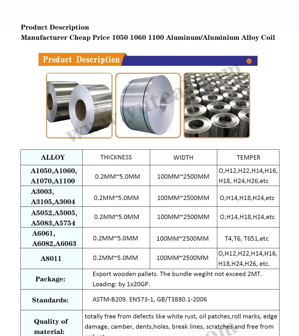 Cuộn nhôm hợp kim chất lượng cao 5005, 5050, 5052 - Sản phẩm dùng để trang trí hình ảnh 12-description