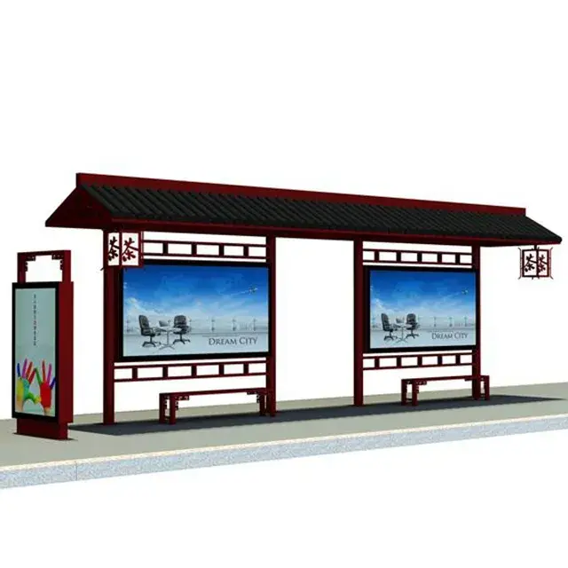 Bến xe buýt đạt chuẩn cao cấp với đèn hỗ trợ hiệu quả
