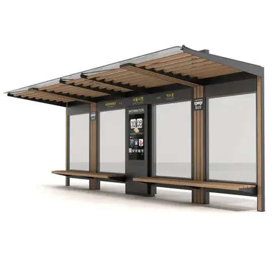 Bến xe buýt đạt chuẩn cao cấp với đèn hỗ trợ hiệu quả