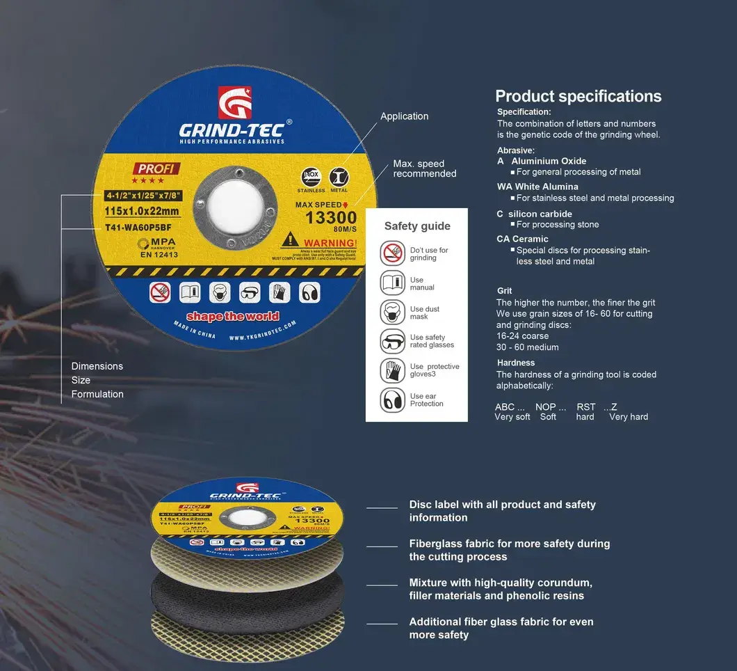 Đĩa mài Crindtec 9 inch 230X1.9X22.23mm - Sản phẩm chất lượng từ Trung Quốc hình ảnh 18-description