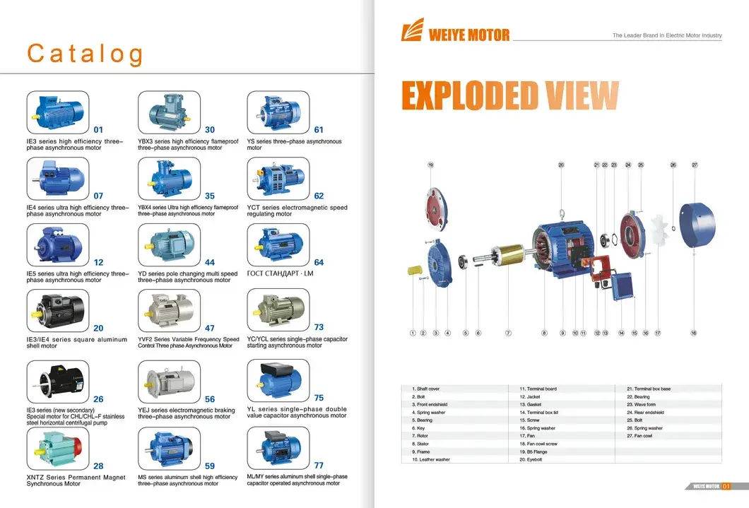 Động cơ điện xoay chiều ba pha công nghiệp mạnh mẽ 400kw 380/660V hình ảnh 20-description