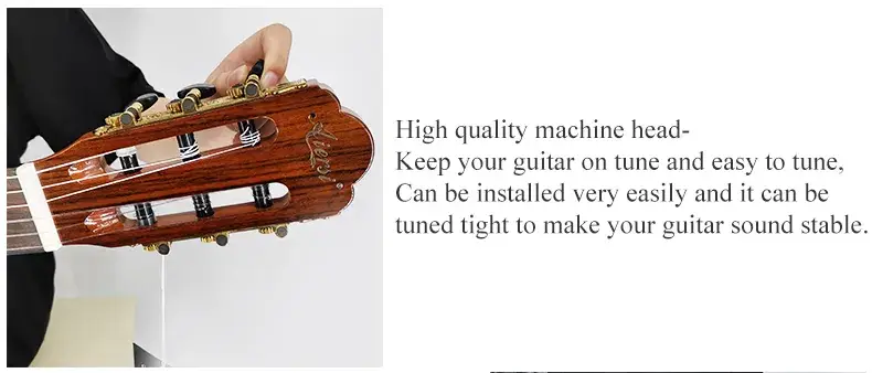 Đàn guitar Tây Ban Nha được làm thủ công chất lượng, phù hợp cho người chơi chuyên nghiệp, phong cách cổ điển hình ảnh 14-description