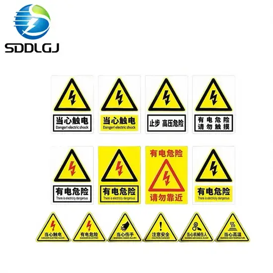Biển báo chỉ dẫn chất lượng cao, đáng tin cậy từ vật liệu bóng cao, dùng để hướng dẫn trong trạm biến áp
