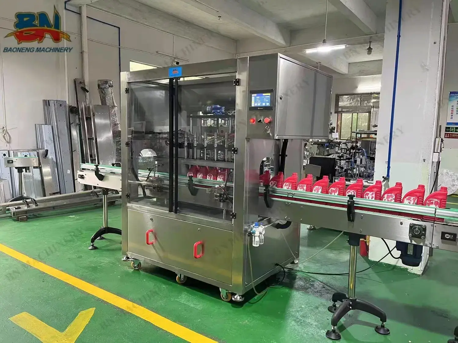 Máy chiết rót chất lỏng, kem, dầu và chất tẩy rửa sử dụng bình plunger có dung tích lớn, đảm bảo chất lượng sản phẩm