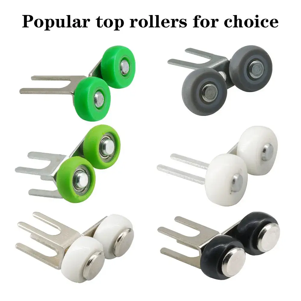 Bánh xe nhựa nylon mạ kẽm chất lượng ổn định dành cho tủ quần áo cửa trượt nội thất hình ảnh 14-description