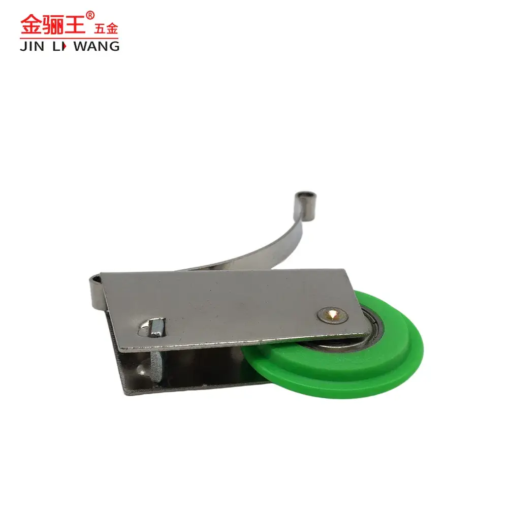 Bánh xe nhựa nylon mạ kẽm chất lượng ổn định dành cho tủ quần áo cửa trượt nội thất hình ảnh 13-description
