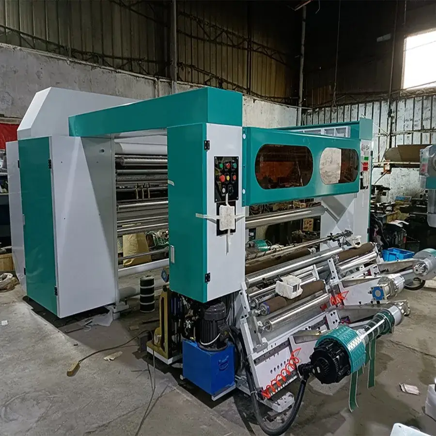 Máy cắt cuộn tự động vải không dệt, phim nhựa PE, BOPP, Pet, PVC và nhôm với tốc độ cao