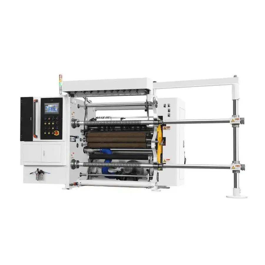 Máy cắt cuộn tự động vải không dệt, phim nhựa PE, BOPP, Pet, PVC và nhôm với tốc độ cao