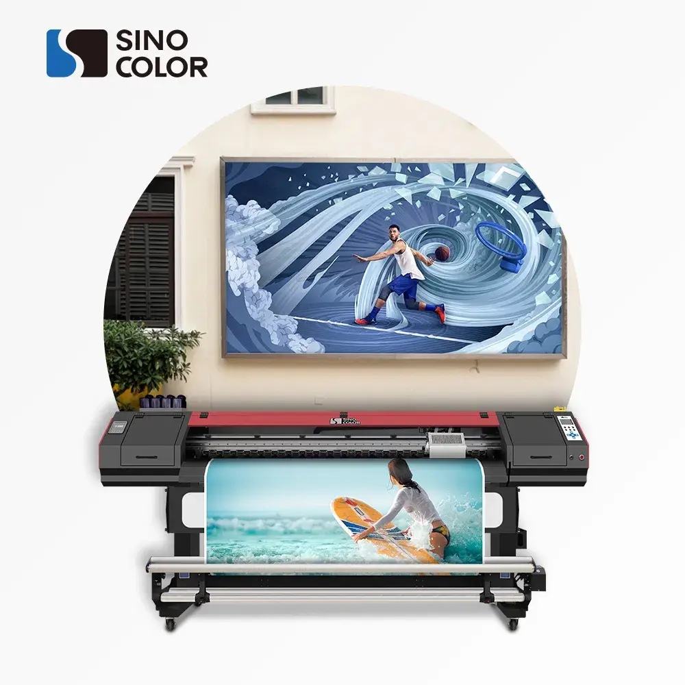 Máy in định dạng lớn chất lượng ảnh cao cho in băng vinyl và áp phích, được ưa chuộng tại thị trường Trung Quốc với độ phân giải 2400dpi