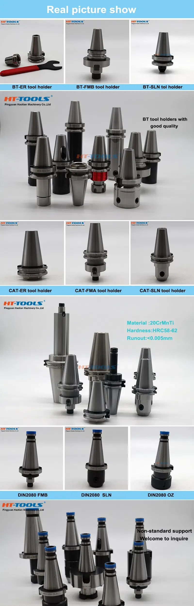 Các loại giá đỡ collet chất lượng cao cho máy chế biến gỗ với tốc độ ISO10, ISO20, ISO25, ISO30 và ISO40 hình ảnh 19-description