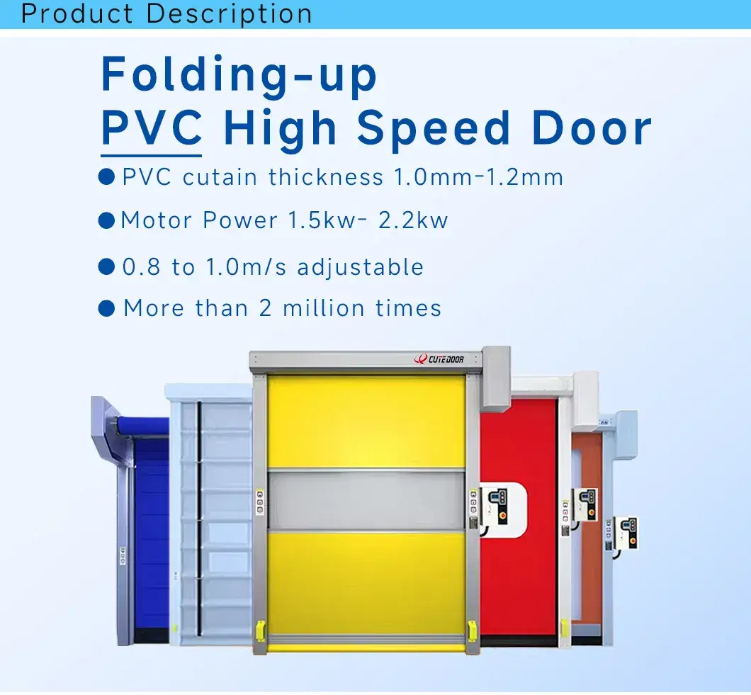 Cửa PVC xếp chồng tốc độ cao với sự đa dạng màu sắc tuỳ chỉnh hình ảnh 12-description