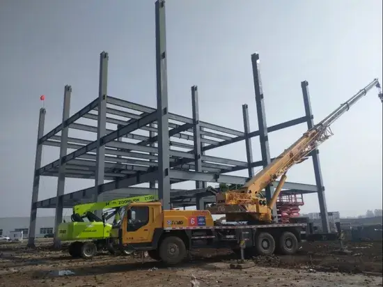 Khung thép cường độ cao với dầm tường trên và lựa chọn màu sắc theo ý muốn hình ảnh 1-description
