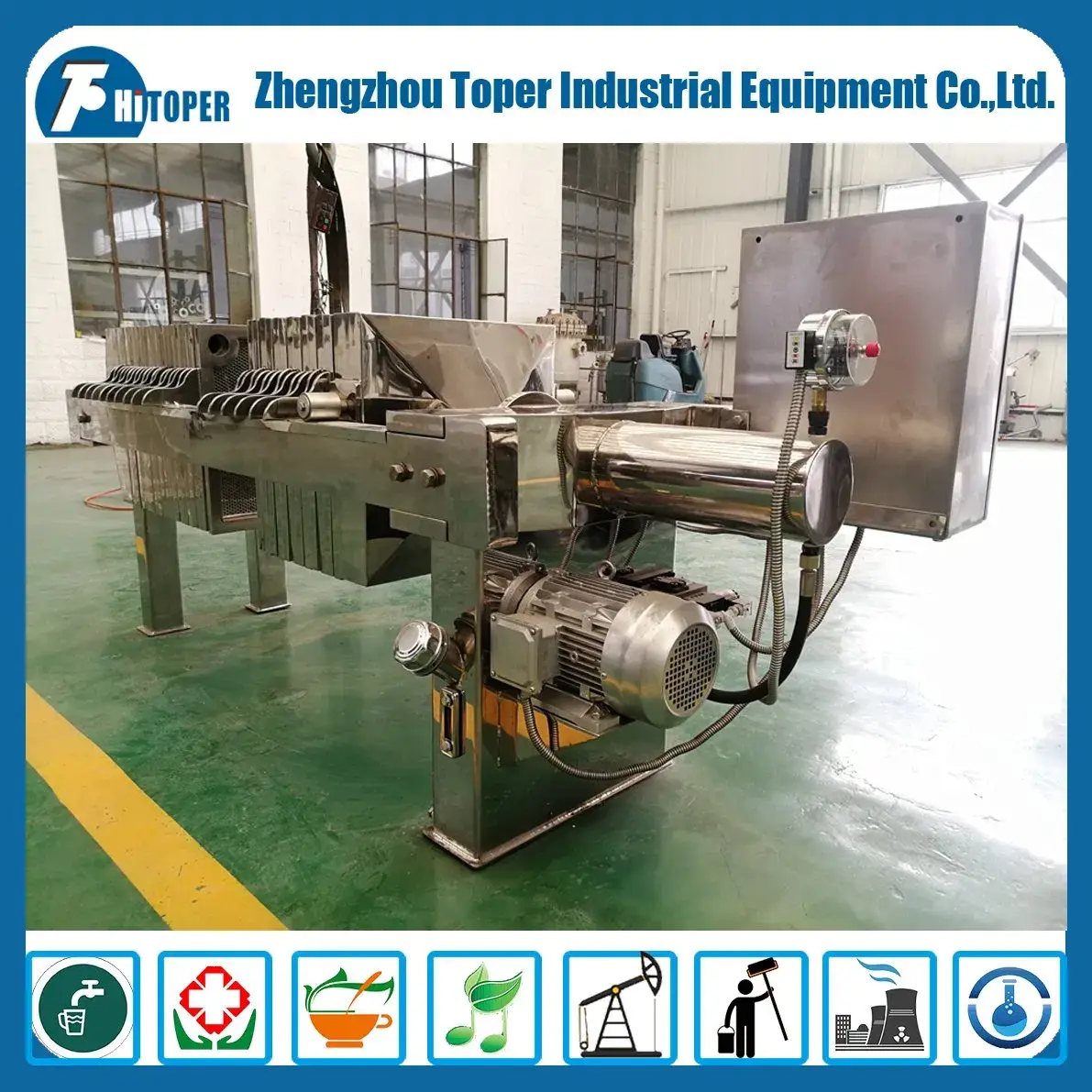 Máy lọc ép bùn chịu được nhiệt độ cao mà không bị hỏng