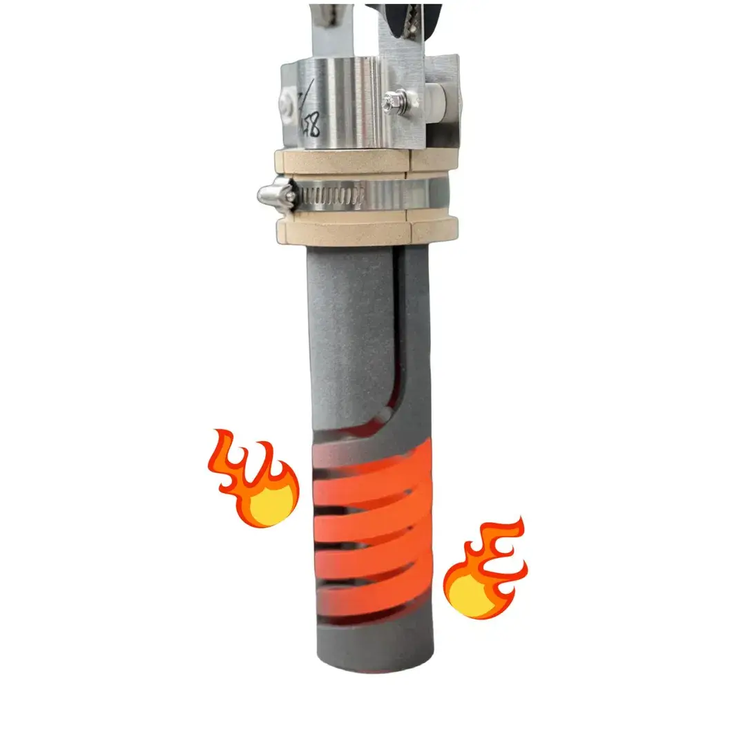 Cảm biến nhiệt độ cao thanh xoắn Sic, phần tử gia nhiệt silicon carbide dành cho lò nung hình ảnh 14-description