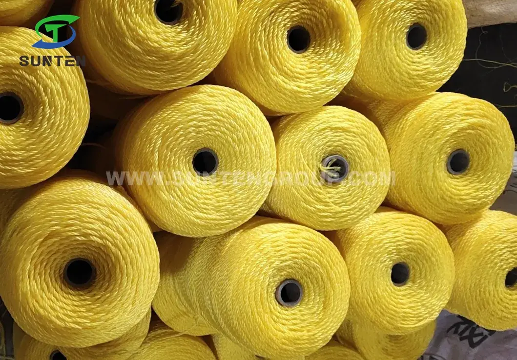 Vật liệu bện nhựa PE/PP/Polyester Nylon Polyethylene chất lượng cao, sử dụng đóng gói và làm dây lưới đánh cá hình ảnh 17-description