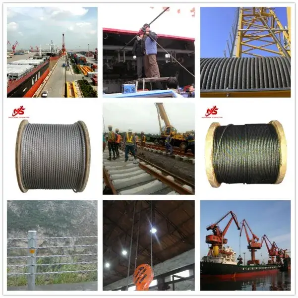 Dây cáp thép hàng hải chất lượng cao với cấu trúc 6*36ws+Iwrc, chịu lực tốt hình ảnh 18-description