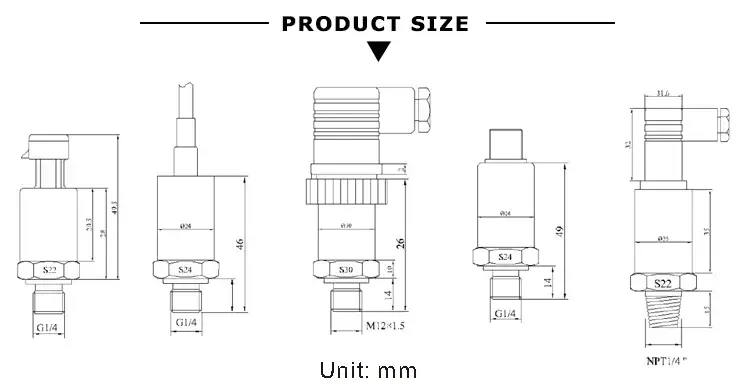 Cảm biến áp suất công nghiệp Holykell Hpt300-S 100MPa - Sản phẩm chất lượng hình ảnh 13-description