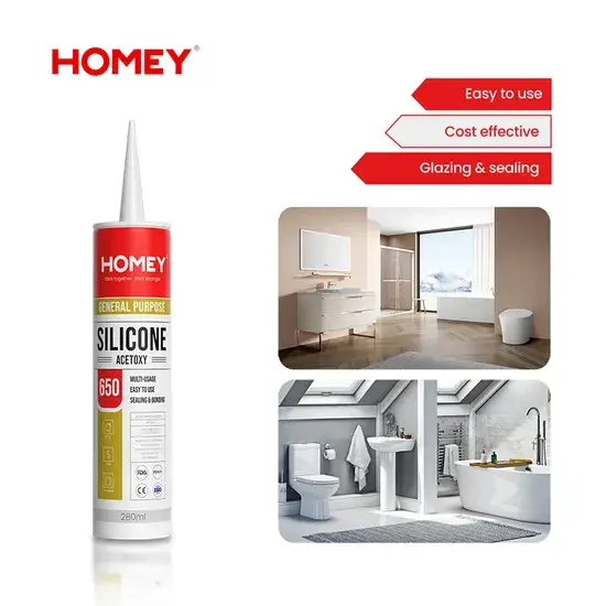 Keo silicone đa năng chống nước màu đen của thương hiệu Homey