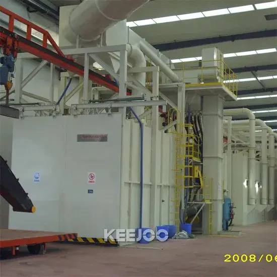 Máy phun bi qua móc: Giải pháp mới cho việc sản xuất trong ngành cơ khí
