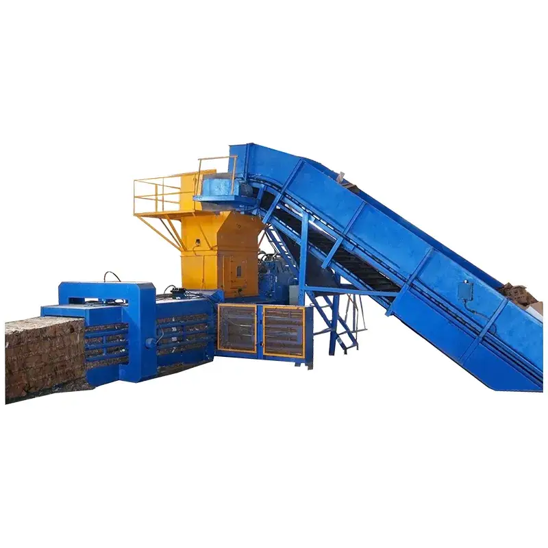 Thiết bị đẩy nhanh quá trình ép giấy tái chế nằm ngang hoàn toàn tự động