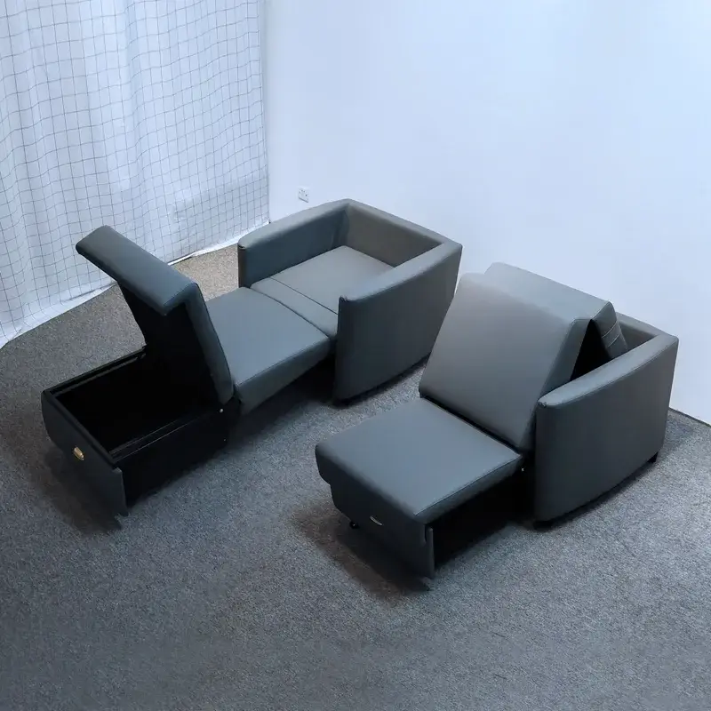 Giường sofa kéo ra có khung kim loại, thiết kế gập lại, đi kèm giường đơn cho bệnh viện được đề xuất từ nhà cung cấp này hình ảnh 17-description
