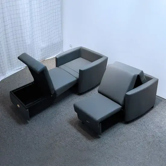 Giường sofa kéo ra có khung kim loại, thiết kế gập lại, đi kèm giường đơn cho bệnh viện được đề xuất từ nhà cung cấp này