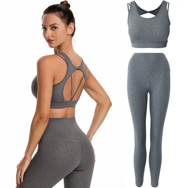 Quần legging thể thao in hoa tiết báo nóng dành cho phụ nữ, quần yoga cao cấp tùy chỉnh, sẵn có