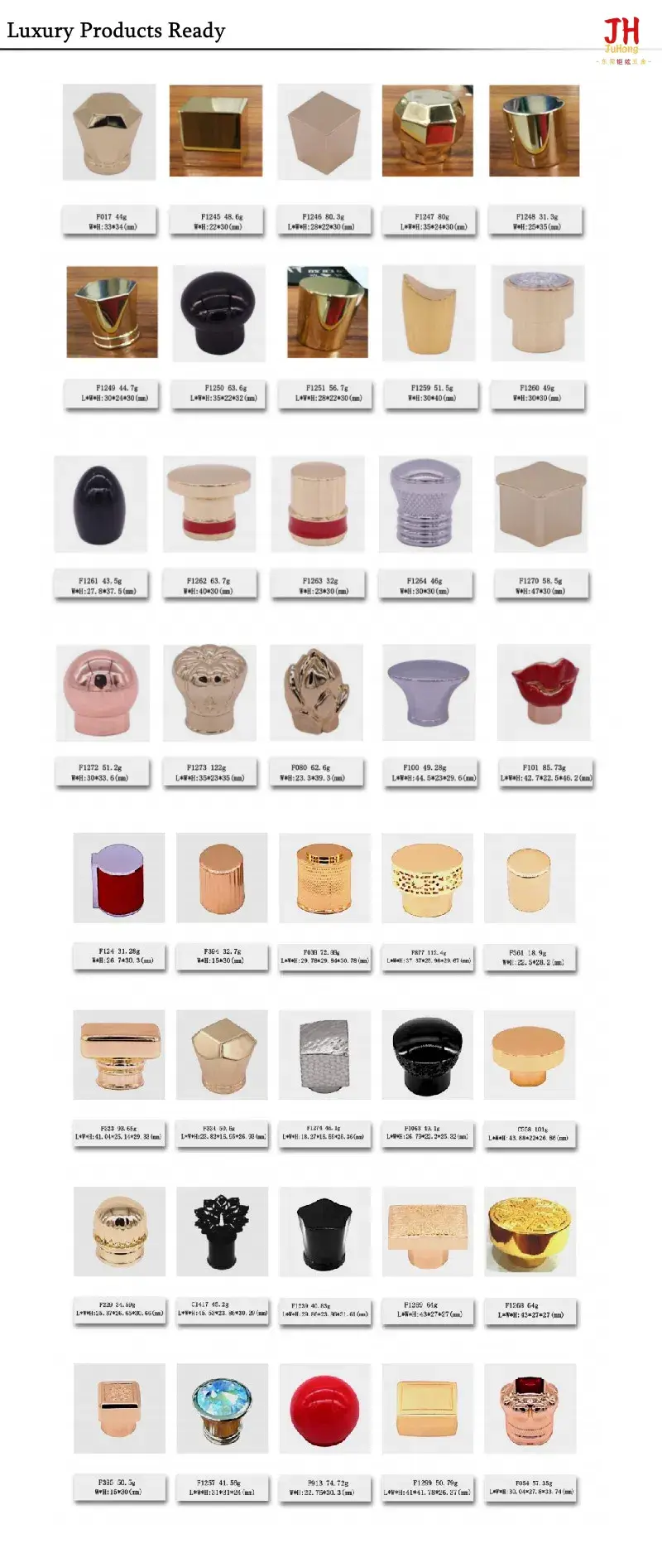 Nắp chai nước hoa Zamac thời trang hình chữ nhật độc đáo hình ảnh 16-description