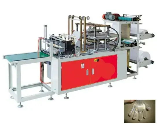 Máy sản xuất găng tay nhựa tự động với hiệu suất cao, sản phẩm đa lớp phổ biến hình ảnh 1-description