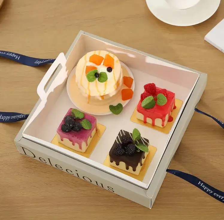 Hộp đựng bánh ngọt trong suốt phổ biến dành cho cupcake và đồ ăn nhẹ hình ảnh 14-description