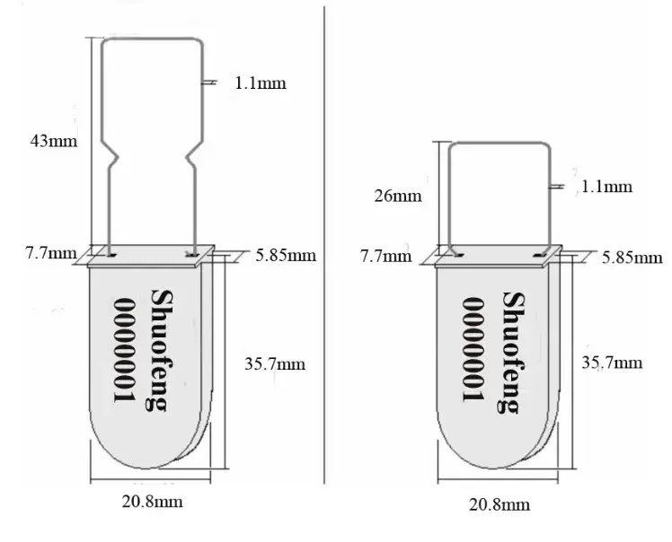 Khóa Bảo Mật Tùy Chỉnh: Sản Phẩm Niêm Phong Container Alu và Nhựa Chất Lượng hình ảnh 17-description