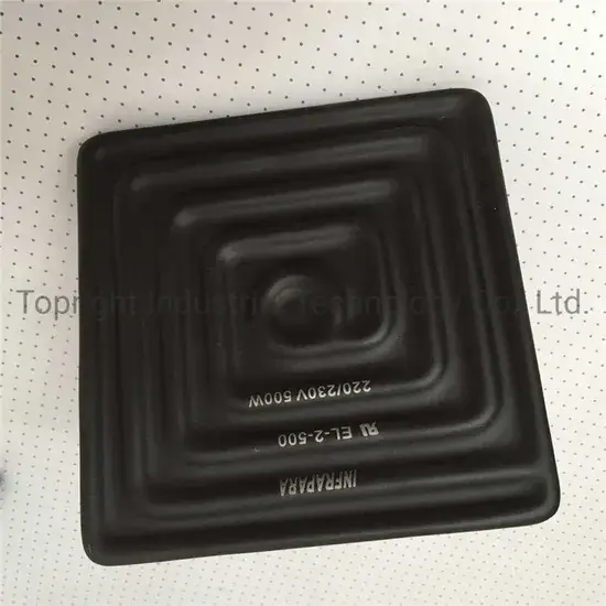 Bảng Sưởi Gốm Hồng Ngoại Phẳng Kích Thước 122X122mm - Sản Phẩm Chất Lượng Được Ưa Chuộng