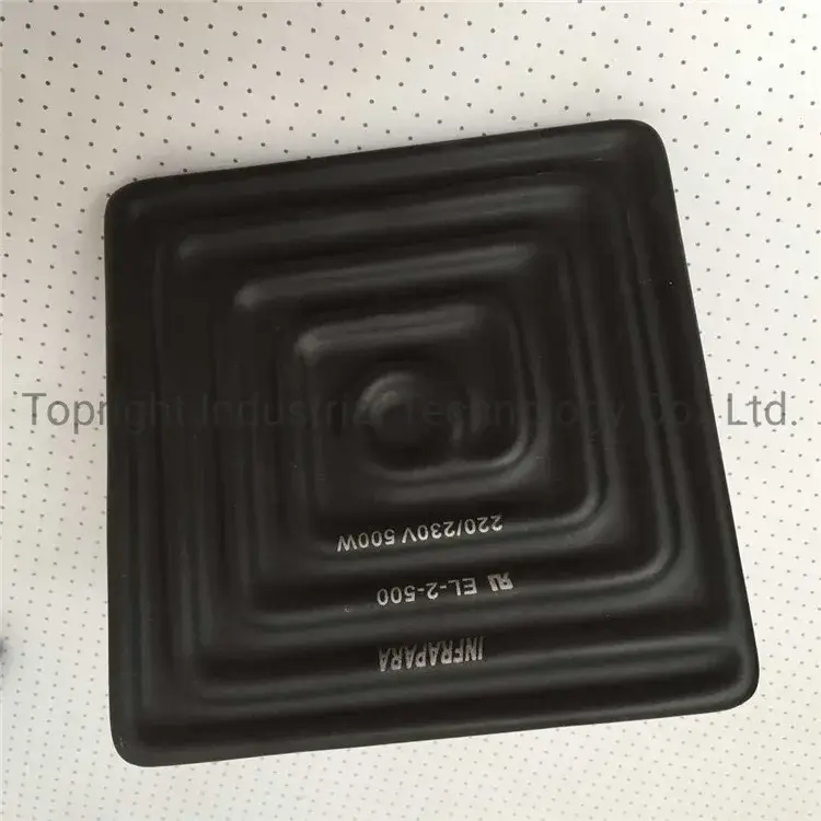 Bảng Sưởi Gốm Hồng Ngoại Phẳng Kích Thước 122X122mm - Sản Phẩm Chất Lượng Được Ưa Chuộng