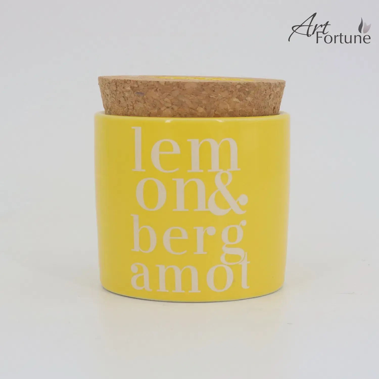 Nến gốm hương chanh và bergamot với nắp gỗ - Sản phẩm phổ biến