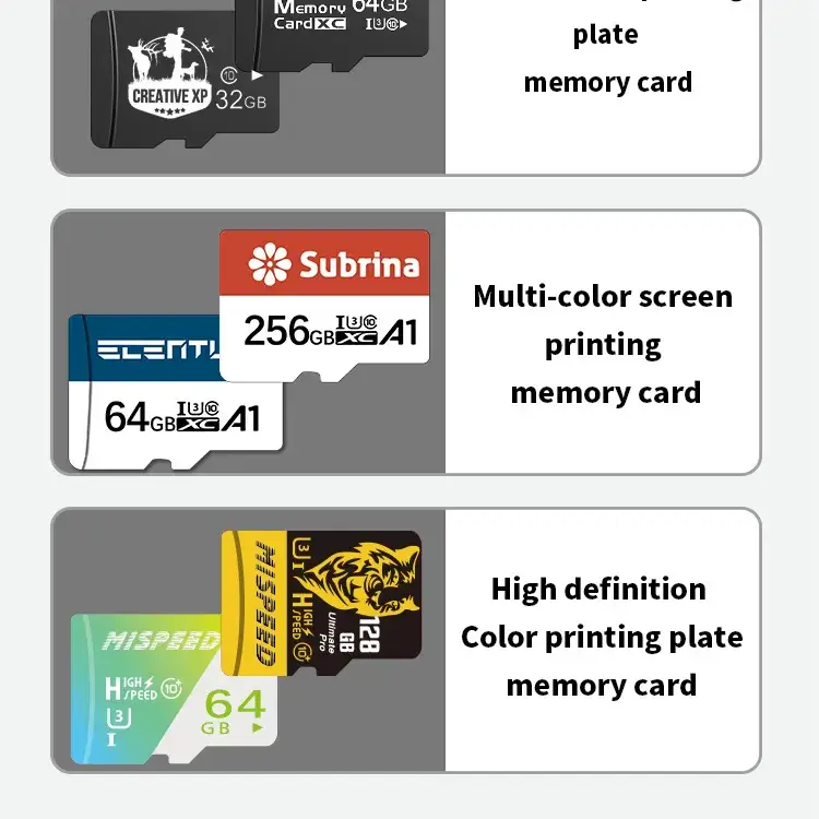 Thẻ Nhớ Micro TF SD Tùy Chỉnh Kích Thước từ 2GB đến 512GB cho Máy Ảnh và Điện Thoại Di Động hình ảnh 16-description
