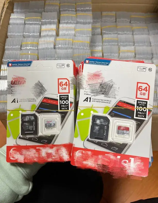 Thẻ Nhớ Micro TF SD Tùy Chỉnh Kích Thước từ 2GB đến 512GB cho Máy Ảnh và Điện Thoại Di Động