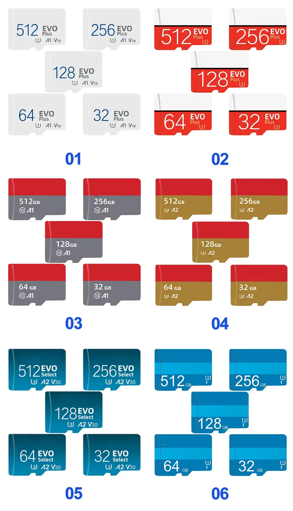 Thẻ Nhớ Micro TF SD Tùy Chỉnh Kích Thước từ 2GB đến 512GB cho Máy Ảnh và Điện Thoại Di Động hình ảnh 18-description