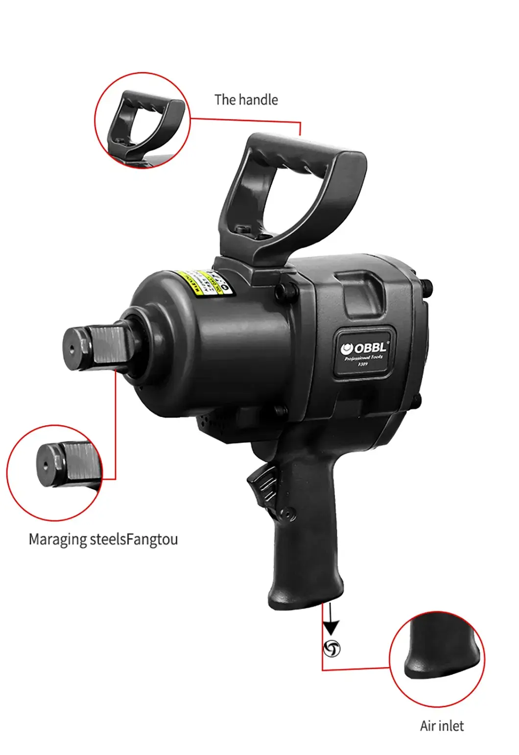Dụng cụ khí nén cờ lê OB-7389 - Sản phẩm được ưa chuộng hình ảnh 17-description